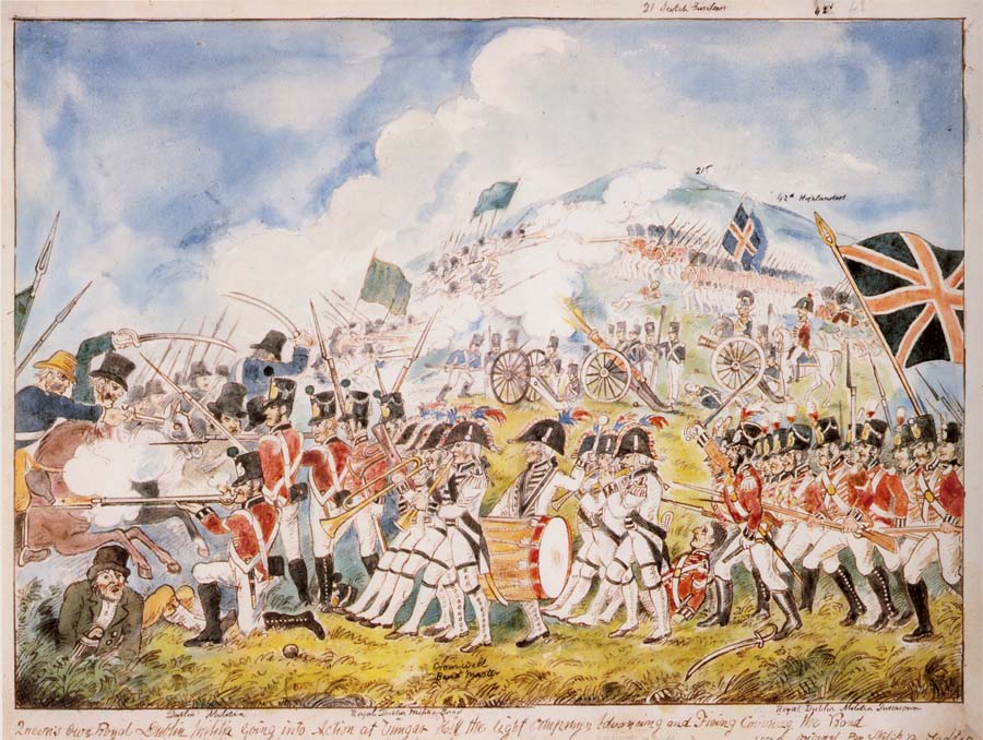 Thomas Pakenham A reconstruction by William Sadler of the Battle of Vinegar Hill painted in about 1880